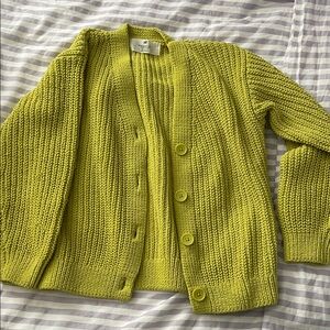 H&M Fun Bright Green Knit sweater